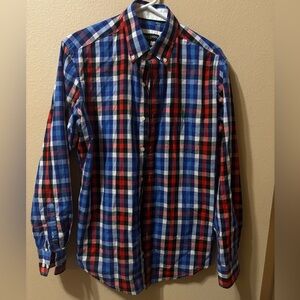 U.S Polo Assn. Men's Long Sleeve Button-Up Plaid Shirt Medium